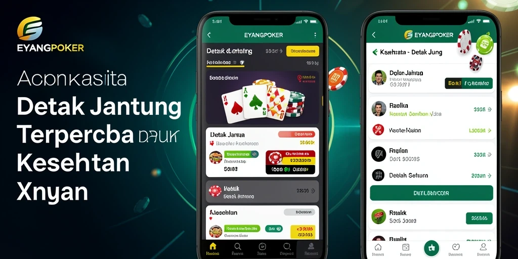 Tampilan antarmuka aplikasi Detak Jantung EYANGPOKER yang informatif.