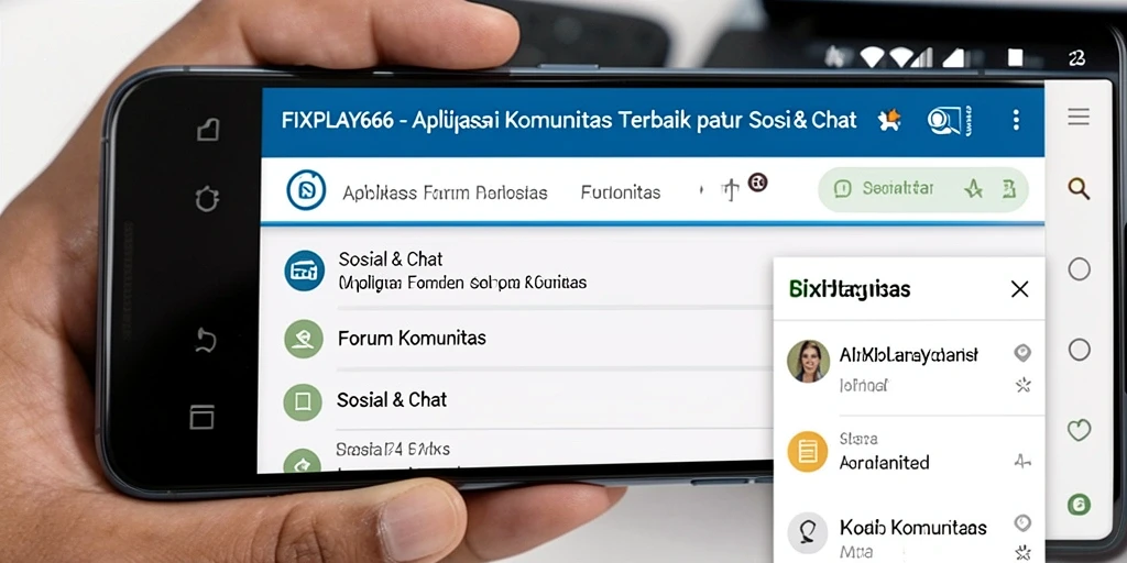 Antarmuka aplikasi FIXPLAY666 yang memudahkan interaksi komunitas.