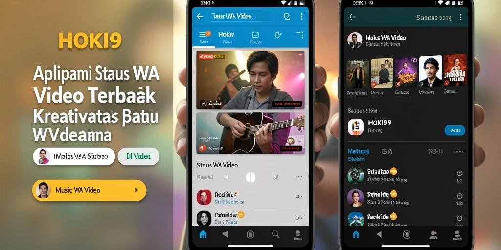 Tampilan antarmuka HOKI9 yang memukau dan fungsional untuk Status WA Video.