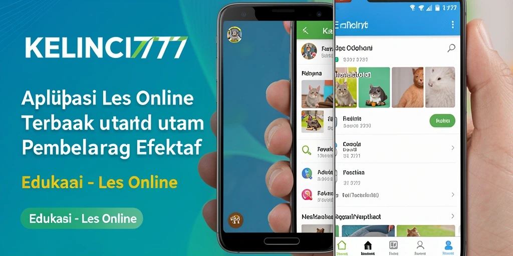 Antarmuka aplikasi KELINCI777 yang ramah pengguna untuk Les Online.