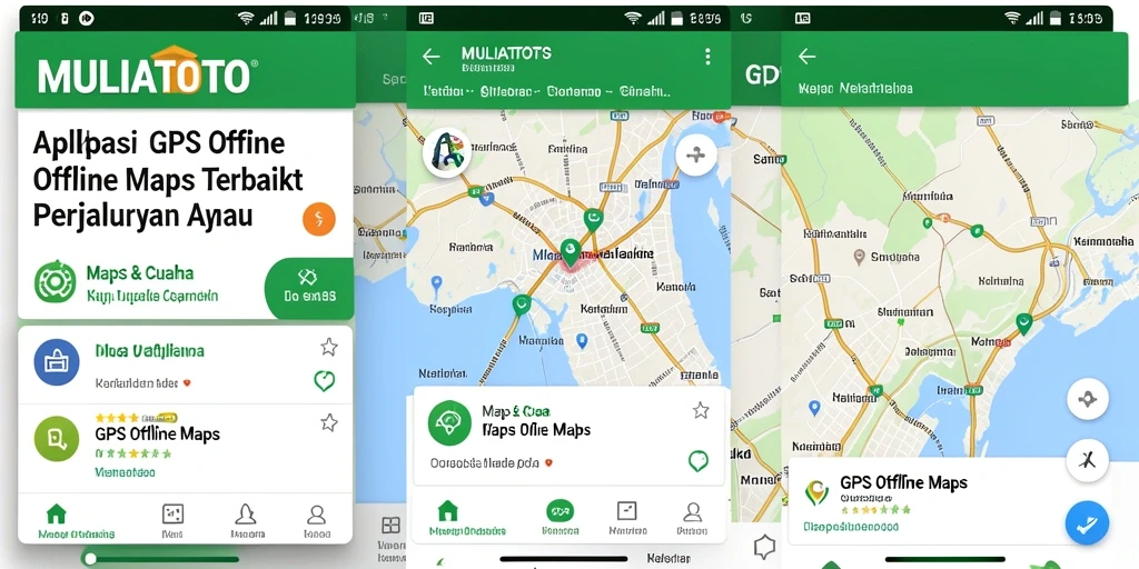 Antarmuka MULIATOTO menampilkan peta GPS Offline dengan jelas dan informatif.