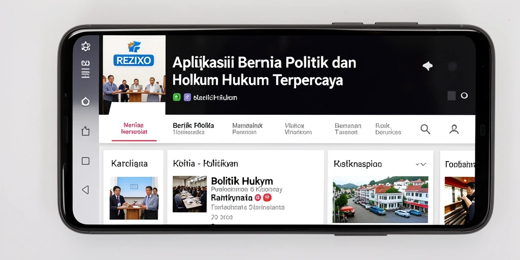 Tampilan antarmuka aplikasi REZIXO yang modern dan informatif.