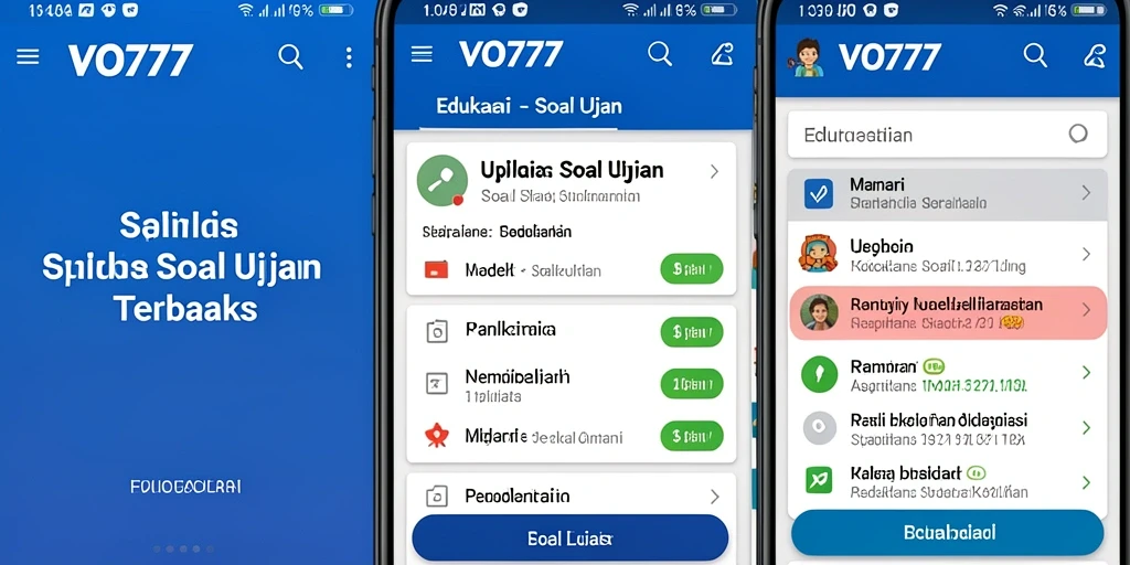 Tampilan antarmuka aplikasi VO777 yang intuitif dan menarik.